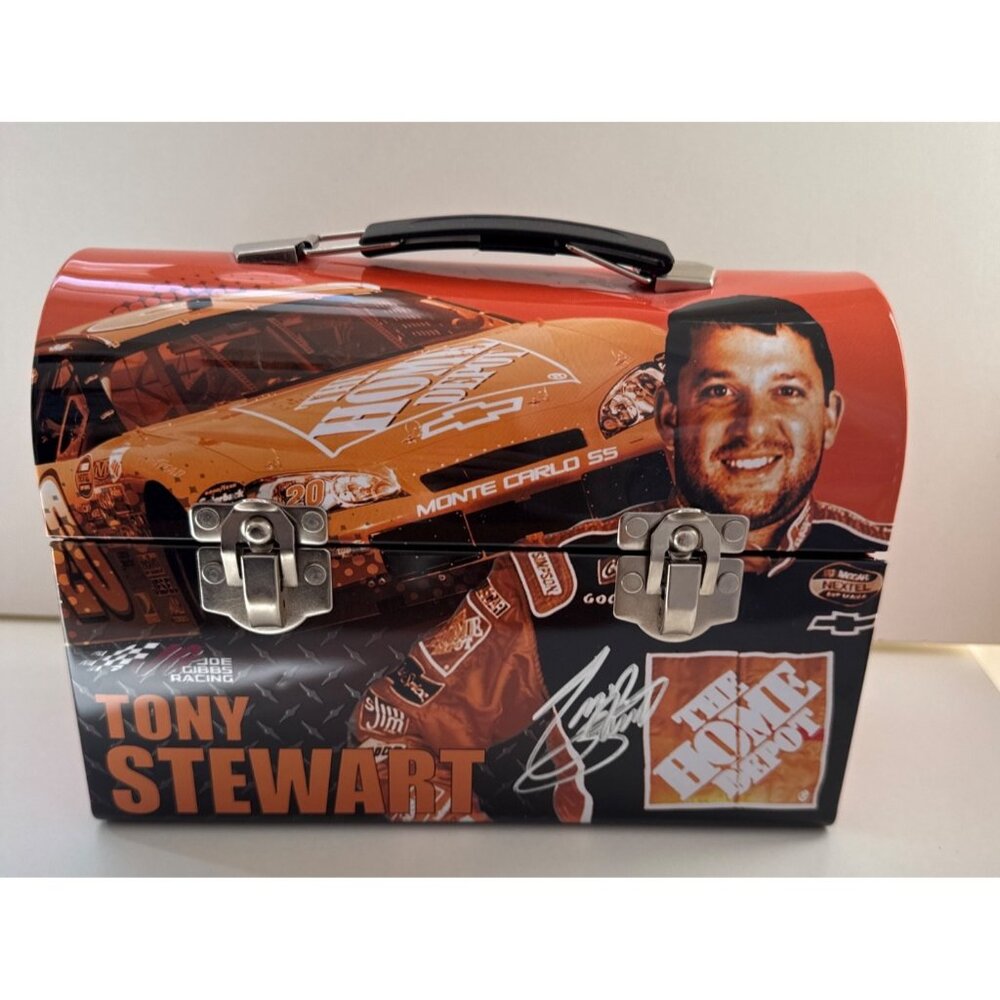 Tony Stewart Autographed Metal Lunch Box Winners Circle